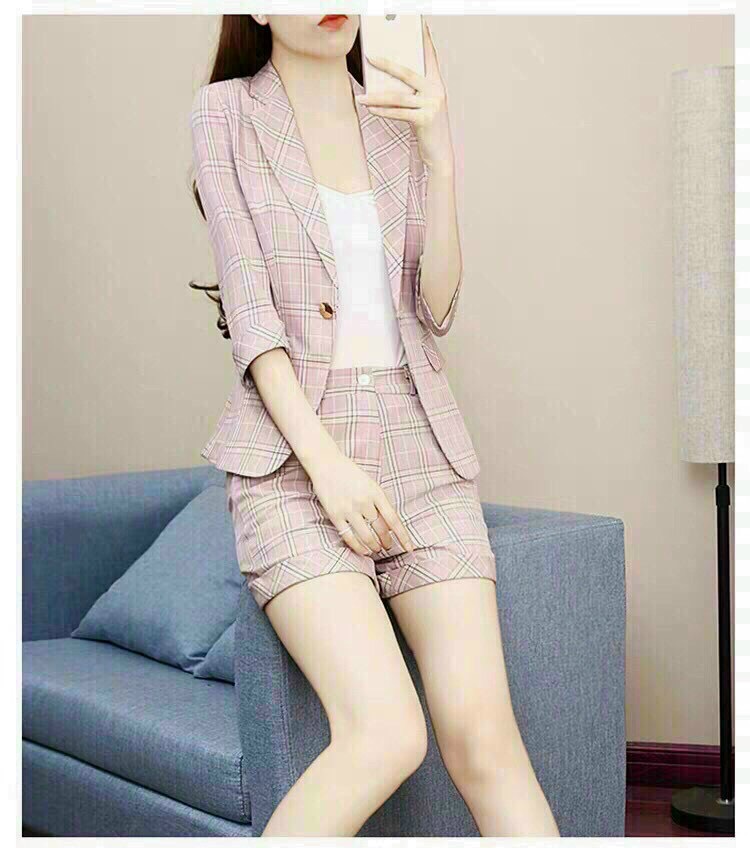 Set Vest Đùi Caro 3 Món - VN49